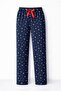 Women's Heart Patterned Pajama Bottoms – Soft Textured, Warm and Comfortable Home Wear - 2