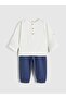 Baby Boy Hakim Collared Shirt and Sweatpants (S6)