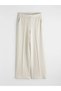 Gray Elastic Waist Wide Leg Women's Sweatpants (S6) - 5