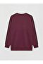 Crew Neck Oversize Women's Sweatshirt Tunic (S6) - 2