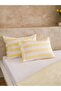 Yellow Striped Double Duvet Cover Set (S6) - 3