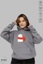 Unisex Hoodie Long Sleeve Teddy Bear Love Printed Hooded Oversized 100% Cotton Combed Cotton Sweatshirt - 3