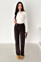 Women's High Waist Straight Leg Pants – Cocoa Line - 6