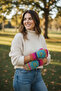Knitted Color-Shift and Sparkle Bohemian Fingerless Gloves - 3
