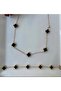 Steel Clover Set Double Bracelet and Necklace Set - 2