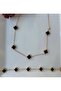 Steel Clover Set Double Bracelet and Necklace Set