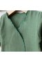 Gots Certified Green 100% Organic Cotton Muslin Newborn Hospital Discharge Set with Stylish Gift Packaging - 4