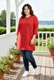 Plus Size Combed Tunic