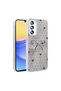 Galaxy A15 Case Shiny Happy Silicone Cover with Camera Protrusion and Shiny Figures - 3