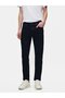 Sawyer P Narrow Leg Mid Waist Dark Indigo Jean Pants - 2