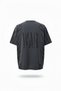 Men's Oversize War Printed Special Washed Crew Neck T-Shirt - 4