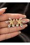 Lotus Flower Form Women's Steel Earrings Modern Stylish Earrings - 2