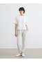Gray Elastic Waist Women's Jogger Pants Pajama Bottoms (S6)