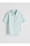 Nevavm Short Sleeve Basic Boy's Shirt with Difference