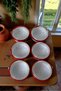6-Piece Medium Size, Lidded, Patterned Enamel Breakfast Set, Serving, Breakfast Plate, Jam Dish, Olive - 5