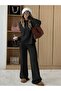 Cable-knit sweater-pants top and bottom 2-piece set - 3