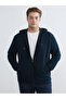 Özmarka New Season Standard Fit Hooded Men's Zippered Sweatshirt
