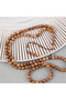 Kuka original natural 99 bead sphere cut 7mm prayer rosary - 4