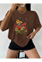 Unisex Colorful Flowers Printed Design Tshirt