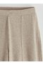 MG TREND'EN Beige Elastic Waist Wide-Leg Women's Pants - 6