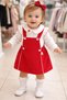 Baby Girl Slopet Dress Strawberry Sweet Set - 3