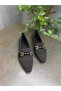 Black Knitwear Beaded Women's Daily Ballerinas - 5