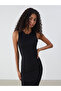 Crew Neck Bodycon Dress - 2
