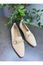 Cream Knitwear Beaded Women's Daily Ballet Flats - 5