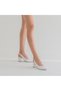 Apri̇ Genuine Leather White Skin Women's Heeled Shoes - 2