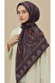 وشاح قطني بنمط عرقي مقاس 120*120 سم - 6