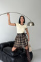 Belted Ruffled Lace Mini Skirt - 3