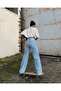 Jeens Ice Blue Extra High Power Lycra Loose Jeans Palazzo Trousers (SUPER HIGH) - 4