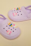 Girls Lilac Charm Detail Slingback Clogs - 5