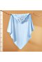 Blue Microfiber Bath Towel, Quick-Dry, 80 x 80 Cm Set of 01 - 2