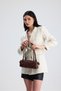 Olivra Brown Buckle Detailed Mini Women's Shoulder, Arm and Hand Bag - 7
