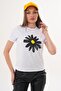 Women's Printed Detailed Crew Neck T-Shirt - 260051 - 2