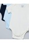 3 Pack Solid Bodysuits with Short Sleeves - 6