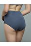 Women Powder Blue 3 Pack Lace Trim Full Briefs - 4