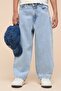 Washed Relaxed Fit Jeans with Button Closure - 4