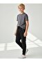 Children's Cotton Soft Textured Sweatpants with Elastic Waist and Cuffs - 5