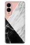 Galaxy S25 Edge Case Colorful Silicone Printed Tpu Black Pink White Marble