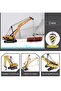 Toy metal unbreakable construction machines crawler excavator + crane boy's toy depomiks - 5