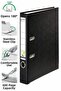 Office Folder Black Narrow 1 Piece Plastic Narrow Black Folder with Ring Stainless Steel Clip Office Office