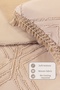 Clara Bedspread Set (220X240 cm) Beige - 4