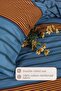Arden Duvet Cover Set Single Size 100% Cotton Ranforce Fitted Sheet (160X220 cm) - 4