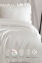 طقم مفارش سرير Lily، مقاس 220×230 سم، باللون الكريمي - 2