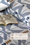 Marcus Duvet Cover Set Double Size 100% Cotton Ranforce Fitted Sheet (200X220 cm) Blue - 3