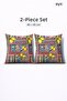 Digital Printed Double-Sided Cotton Throw Pillow Cover – Hidden Zipper, Lined (45×45 cm) Set of 2