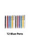 K15 Top-Press Ballpoint Pen - Set of 12 (Blue Color Writer)