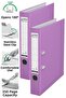 Office Folder Lilac Narrow 2 Pieces Plastic Narrow Lilac Folder with Ring Stainless Steel Clip Office Office
